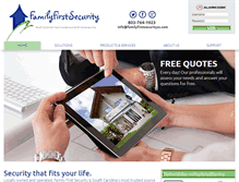 Tablet Screenshot of familyfirstsecuritysc.com